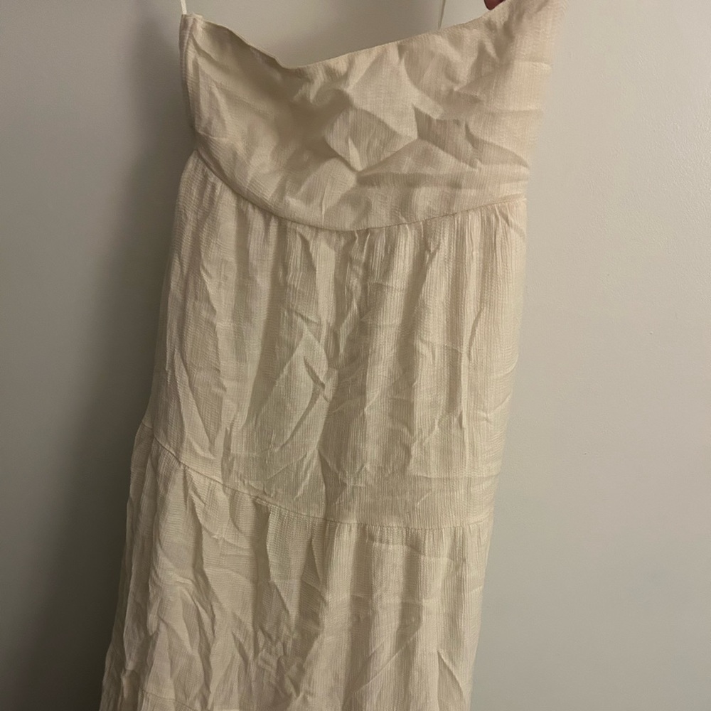 Chic Cream Textured Dress